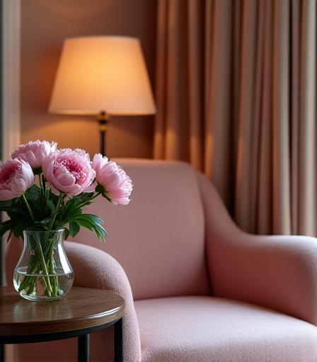 Cozy alcove studio with boutique styling